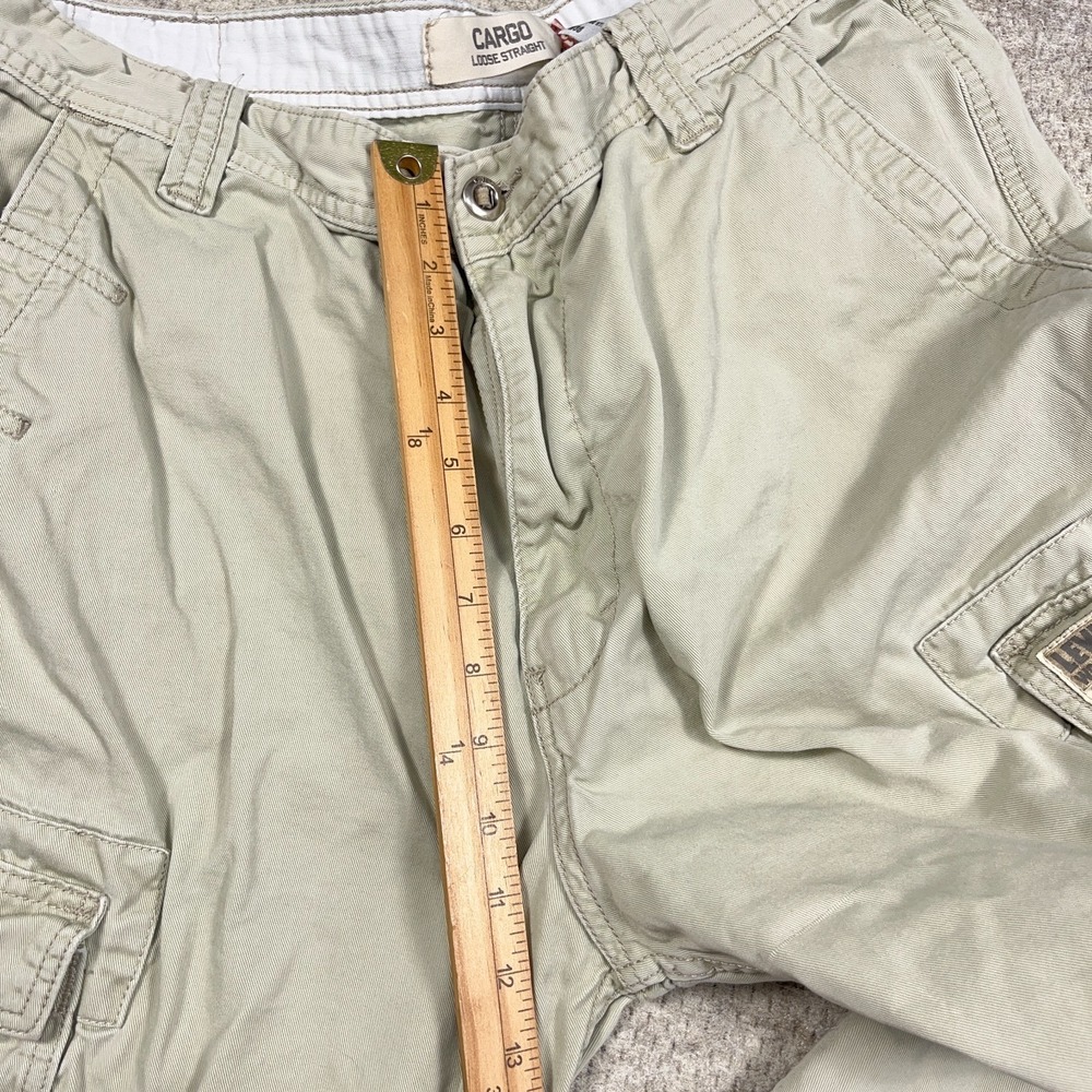 Vintage Levis Cargo Pants Men 36x30 Tan Khaki Twill Baggy Y2K Skate Paratropper - Picture 14 of 16